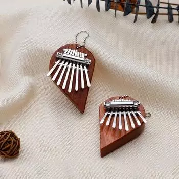 Yousheng 1 пара пианино для большого пальца 8 клавиш пианино для большого пальца с деревянной основой простая в освоении калимба для начинающих детей и взрослых 1 Set