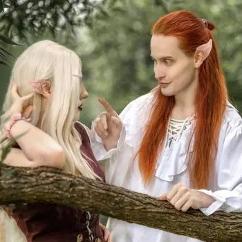 Yousheng 1 пара поддельных эльфийских ушей, латексные уши для косплея, многоразовые заостренные уши фей-пикси для костюмированных вечеринок, аксессуары, реквизит для фотобудки