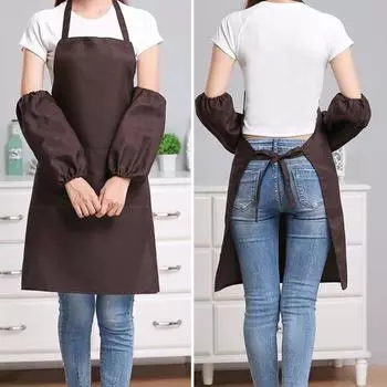 Yousheng 1 пара водонепроницаемых нарукавников с эластичными манжетами, защита от грязи, маслянистые, устойчивые к царапинам кухонные фартуки, аксессуары