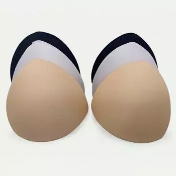 Yousheng 1 пара женских нагрудных подушечек, устойчивых к поту, противоскользящих, невидимых, тонких, дышащих, утолщенных, поддерживающих грудь, липких накладок, накладок на соски, бюстгальтер без бретелек S белый