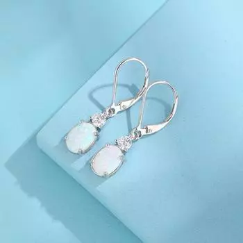 Yousheng 1 пара женских серег с застежкой-молнией, овальной формы, со стразами, серьги-подвески из полированного сплава для выпускного вечера, свиданий, коктейльных вечеринок серебряный