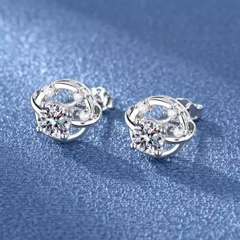 Yousheng 1 пара женских сережек-гвоздиков, блестящие кубические цирконии, полые шарообразные серьги-гвоздики, медные украшения для выпускного вечера, свиданий, поездок на работу 2pcs