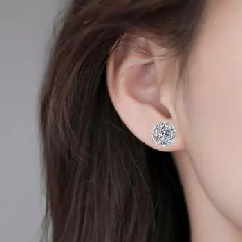 Yousheng 1 пара женских сережек-гвоздиков в форме сердца с кубическим цирконием, медные серьги для выпускного вечера, свадьбы, серьги-гвоздики, украшения для ушей