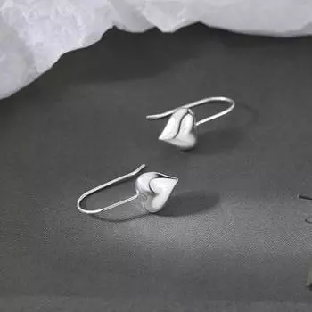 Yousheng 1 пара женских сережек-капель в форме сердца, роскошный стиль, полированные однотонные легкие серьги-подвески знаменитостей для выпускного вечера, банкета Love Heart