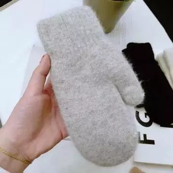 Yousheng 1 пара зимних перчаток, утолщенные плюшевые вязаные перчатки на пять пальцев унисекс, нескользящие, для холодной погоды, для вождения, гольфа, катания на лыжах и коньках темно-серого