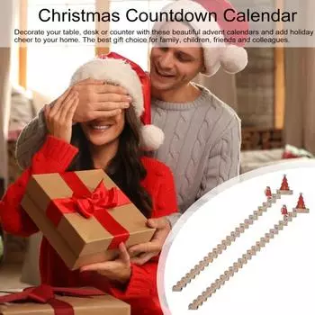 Yousheng 1 шт./2 шт. деревянная лестница для восхождения на Рождество Адвент календарь Лестница Санты календарь обратного отсчета интерактивная игрушка для восхождения по лестнице для праздничного декора 1pc