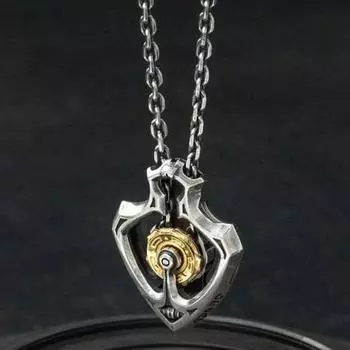 Yousheng 1 шт/2 шт Механическая вращающаяся шестерня подвеска ожерелье ретро панк шестерня ожерелье ручной работы стимпанк ювелирные изделия подарок для любителя панка золотистый