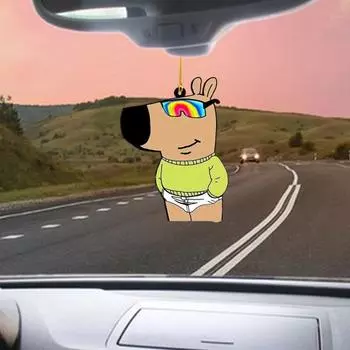 Yousheng 1 шт./2 шт. украшение Chill Guy I m Just A Chill Guy Meme рождественская елка подвесное украшение акриловое мультяшное украшение в виде собаки для праздничного декора A