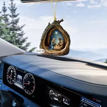 Yousheng 1 шт/2 шт украшения для рождественской сцены рождение Иисуса акриловые подвесные украшения святые религиозные подарки для христианской рождественской елки декор A