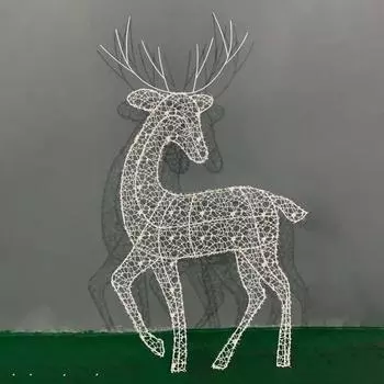 Yousheng 1 шт/3 шт светящийся рождественский олень украшение металлический каркас олени семья украшение уличные рождественские украшения со встроенными огнями для двора газон A