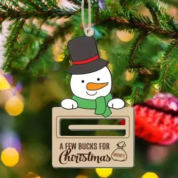 Yousheng 1 шт/5 шт Рождественская деревянная подвеска, подвесные рождественские открытки с держателями для денег, домашний декор, подвесные украшения для рождественской елки для денежного подарка C