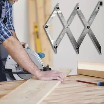 Yousheng 1Pc/2Pcs 3-точечный центроискатель для точных измерений Деревообрабатывающий центроискатель Маркировочный инструмент для сварки с равными интервалами 1pc