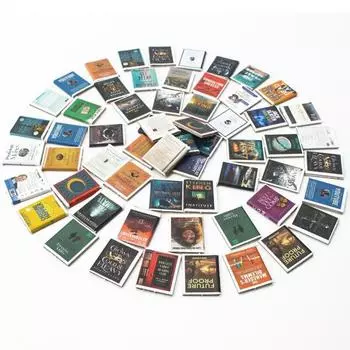 Yousheng 200 шт. Кукольный домик Мини Книга 1:12 масштабных миниатюрных кукольных домиков в виде книги, аксессуары, имитация мини-книжных украшений для кукольного домика 200pcs