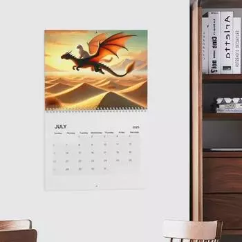 Yousheng 2025 настенный календарь забавный кот дракон поездка настенный подвесной календарь 12 месяцев расписание органайзер офис домашний декор