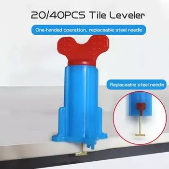 Yousheng 20/40 шт. многоразовых инструментов для плитки, система выравнивания плитки, быстрое позиционирование, высокоэффективные распорки для самовыравнивания плитки, аксессуары для выравнивателя пола 20PCS