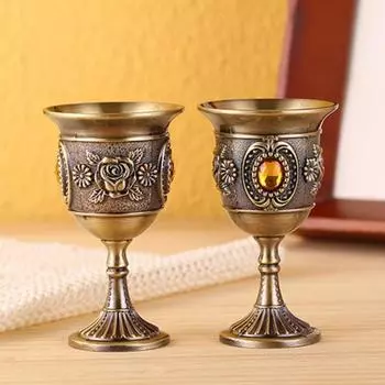 Yousheng 20 мл винный бокал винтажный европейский стиль цинковый сплав напиток бокал для шампанского бокал для бара фиолетовый