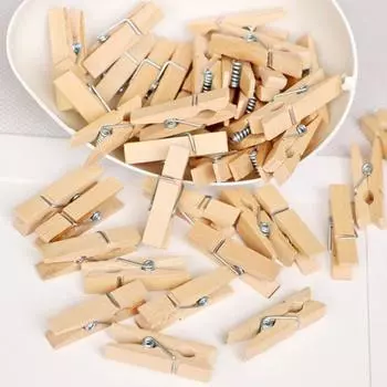 Yousheng, 20 шт., деревянная прищепка с пеньковой веревкой, домашняя классная фотография, подвесная красочная клипса, прочный носок, простыня для полотенец, прищепка для одежды для стирки