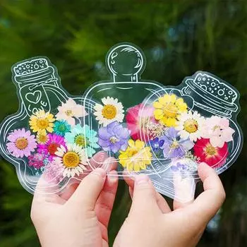 Yousheng 20 шт. DIY прозрачные закладки из сухоцветов изысканный дизайн креативные цветочные растения прозрачные закладки украшения D
