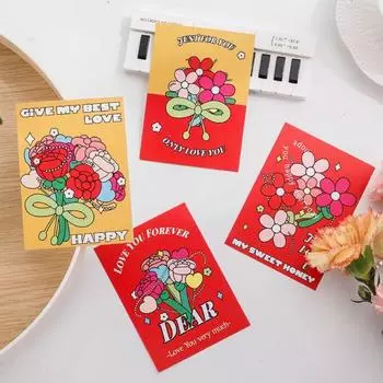 Yousheng 20 шт. поздравительных открыток ко Дню святого Валентина бумажные любовные открытки романтический сувенирный букет любовные послания открытки на годовщины любимым