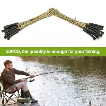 Yousheng 20 шт., разветвители лески, нержавеющие, устойчивые к коррозии, мини-размер, легко носить с собой, вращающийся инструмент для лески, аксессуары для рыбалки 20PCS