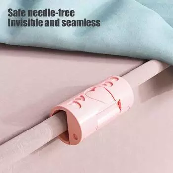 Yousheng 20 шт. зажимы для простыней зажимы для пододеяльников с приподнятыми краями регулируемые простые в использовании скрытые держатели для простыней розовый