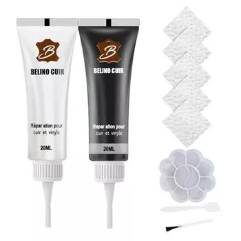 Yousheng 20ml Faux Leather Repair Gel Kit Vinyl Restoration Cream Set Repair Scratches Cracks Leather Furniture Care Products A