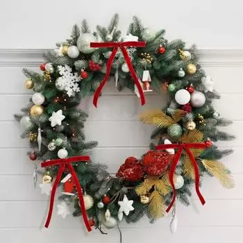 Yousheng 24 шт. бархатные рождественские банты, елочные винтажные бархатные ленточные банты, деревенские подарочные венок-банты для свадебного домашнего декора