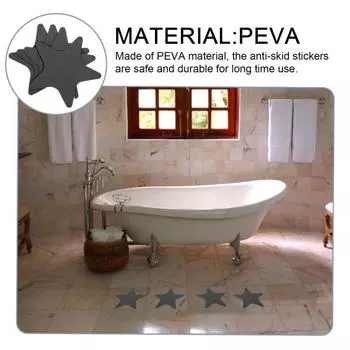 Yousheng 24 шт. противоскользящие наклейки в форме звезды для ванной комнаты, наклейки для ванной, самоклеящиеся противоскользящие наклейки для пола для лестниц в ванной