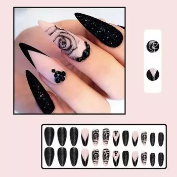 Yousheng 24 шт. наклейки для ногтей с каплями воды Ins Style долговечные удобные наклейки для ногтей DIY аксессуары для дизайна ногтей