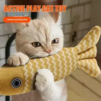 Yousheng 2/3 шт. игрушки для кошек, рыбки, мягкая льняная плюшевая рыба со шуршащим звуком и кошачьей мятой, интерактивная игрушка для упражнений для котят, предназначенная для домашних кошек