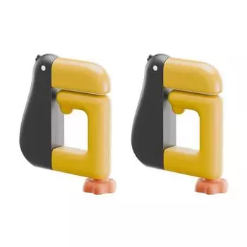 Yousheng 2/3Pcs Handbag Hook Strong Load-bearing Adjustable Design Easy to Install Duck Shape Portable Hook Table Hanger Bracket