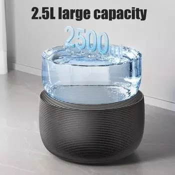 Yousheng 2.5L/84oz фонтан для кошек ультра-тихий автоматический диспенсер для воды для домашних животных с 4-слойной системой фильтрации и светодиодной подсветкой для домашних кошек и собак синий