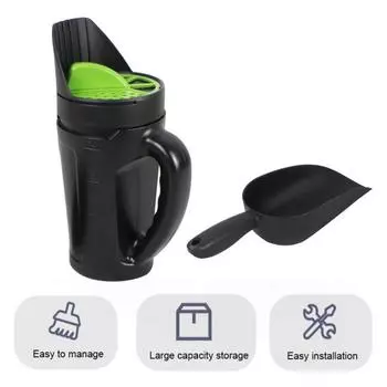 Yousheng 2.5L Handheld Spreader Sowing Dispenser with Adjustable Opening Sizes Garden Agricultural Manual Spreader for Salt Seeds Fertilizer De-Icer A