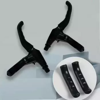 Yousheng 2 пары велосипедных тормозных рычагов, рукава, простая установка, универсальные противоскользящие защитные чехлы для тормозных ручек, аксессуары белый