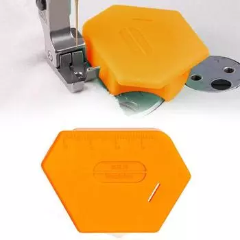 Yousheng 2 Pcs Magnetic Seam Guide Universal Polygonal Seam Guide with Metal Pins Multifucntional Seam Guide with Scale for Sewing Machines 2pcs оранжевый