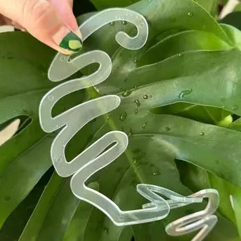 Yousheng 2 Pcs Plant Stem Holder Reusable Clear Plant Stem Support Easy Application Plant Support for Flowers Herbs Vegetables 1 Set