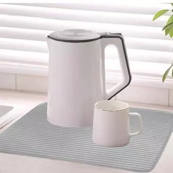 Yousheng 2 шт. большой коврик для сушки посуды ультра-толстый нескользящий супер впитывающий кухонный коврик для сушки посуды сушилки для посуды S