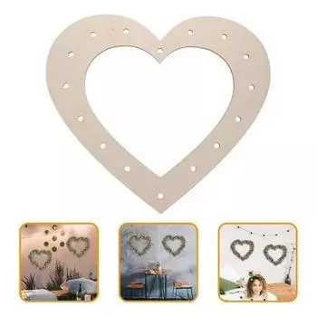 Yousheng 2 шт. деревянные доски для венков, сделай сам, рамка для венка с отверстиями, простая в использовании рамка для изготовления венков для украшения рождественской вечеринки в честь Хэллоуина Round