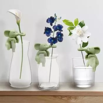 Yousheng 2 шт. держатель для срезки растений медведь/слон растение размножение друзья комнатный садовый инструмент для поддержки стеблей растений для почек стебли ростки C