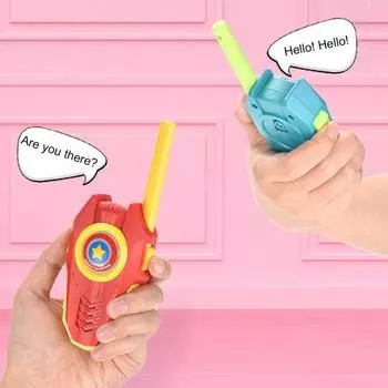 Yousheng 2 шт. детский игрушечный домофон со светодиодной подсветкой 500 м дальний радиус действия детский портативный беспроводной домофон для использования в помещении и на открытом воздухе для мальчиков и девочек 2-сторонняя радиосвязь игрушка