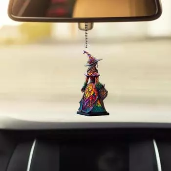 Yousheng 2 шт. елочные украшения с шнурком легко повесить креативная форма Хэллоуин ведьма подвесные украшения Sets