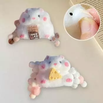 Yousheng 2 шт. игрушка для снятия стресса и беспокойства с хомяка сыр шоколадный хомяк сенсорная игрушка для детей и взрослых мягкий TPR мячик для снятия стресса игрушка для животных 2pcs