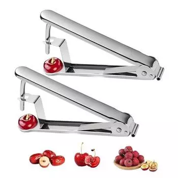 Yousheng 2 шт. инструмент для удаления косточек из вишни с запирающейся конструкцией, инструмент для удаления сердцевины из вишневого жожоба, легко очищается, практичный и аккуратный инструмент для удаления косточек из фруктов для приготовления джема 2pcs