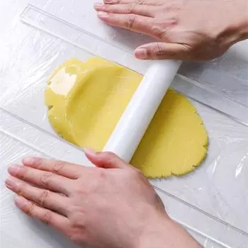 Yousheng 2 шт. измерительная полоска для теста прямоугольная прозрачная акриловая полоска для пиццы печенья кухонный инструмент L