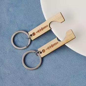 Yousheng 2 шт./комплект деревянных брелоков для пар с гравировкой имен, дат, цитат, ручная работа, набор для самостоятельного изготовления, брелок для пар