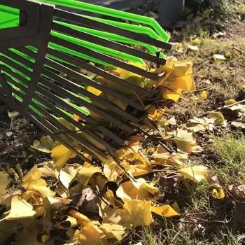 Yousheng 2 шт./комплект грабли для травы ручные садовые грабли сращиваемые грабли для газона и сада сбор листьев травы мусора веток серый/зелёный