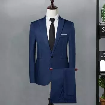 Yousheng 2 шт./комплект мужской деловой рабочий костюм с 3D-кроем, лацканами, длинными рукавами, дизайном плеч, пиджаком, карманами, комплект брюк L вино красного