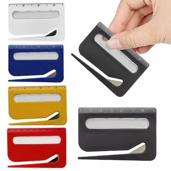 Yousheng 2 шт. Конвертовскрыватель с увеличительным стеклом и линейкой Инструмент для вскрытия писем Эргономичный дизайн Нож для резки бумаги жёлтый