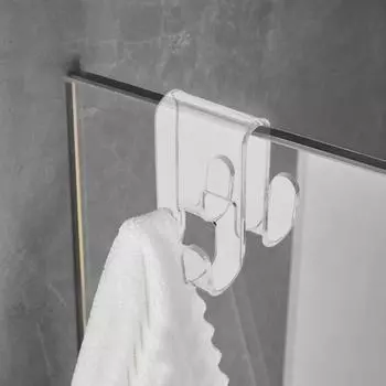 Yousheng 2 шт. крючки для душевой двери акриловая вешалка для ванной прочная несущая простая установка вешалка для полотенец и одежды 2pcs