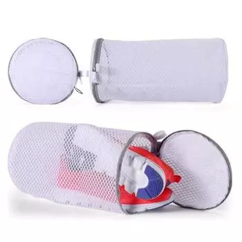 Yousheng 2 шт. мешки для стирки обуви с защитными молниями, сетчатый дизайн, двойные мешки для стирки обуви, защита одежды, дорожный органайзер S